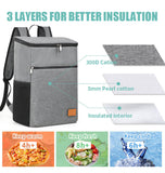 Large Capacity Oxford Lunch Bag Double Shoulder Thickened Thermal Foil for Outdoor Picnics