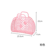 Personalized Vintage Foldable Waterproof PVC Beach Bag Jelly Basket Unisex Wedding Party Favor Bags