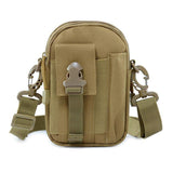 Tactical Sling Waist Bag Running Phone Bag Oxford Waterproof Molle Zipper Tear Resistant Traveling Sports Messenger Crossbody