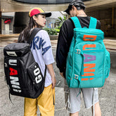 Letter Street Style Oxford Backpack Air Cushion Straps Large Capacity 36-55L Unisex for High School Students Korean Japanese Bag