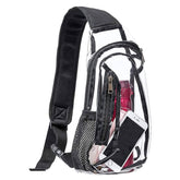 PVC Men Stadium Approved Leisure Crossbody Bag Transparent Casual Sling Bags for Women