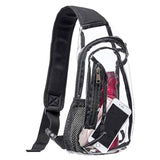 PVC Men Stadium Approved Leisure Crossbody Bag Transparent Casual Sling Bags for Women