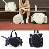 Women Large Custom Sports Puffer Pickleball Tennis Paddle Crossbody Luggage Tote Quilted Pickle Ball Racket Bag
