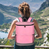 Large Capacity Double Shoulder Nylon Cooler Bag Fashionable Leak-Proof Backpack for Outdoor Picnics Cross-Border Letter