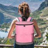 Large Capacity Double Shoulder Nylon Cooler Bag Fashionable Leak-Proof Backpack for Outdoor Picnics Cross-Border Letter