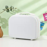 14-Inch Small Fashionable Makeup Case Mini Suitcase Zipper Closure ABS PU Storage Box Handbag Waterproof Logo Gift Bag