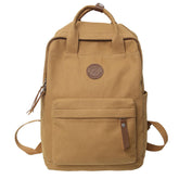 Canvas Backpack Autumn Casual Travel Handbag Korean Style Breathable Waterproof Durable String for Junior High School Travel Bag