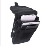 Premium Unisex Nylon Waist Bag – Durable Three-Compartment Outdoor Sling featuring Integrated Pen Slots and Secure Smartphone Storage