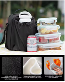 Luxury Magnetic Gym Bottle Carrier – New Style Insulated Holder with Integrated Front Storage Pocket and Adjustable Shoulder Strap