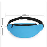 Embroidered Print Waterproof Nylon Canvas Wholesale Sport Crossbody Chest Belt Waist Bum Bag Fanny Pack