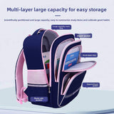 New Oxford Cloth School Bag Primary School Students Boys Girls Grades 1-3-6 Children's Backpack Dirt Resistance Travel Bags