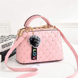 Trends Popular Pink Pu Leather Designer Fashion Shoulder Lady Tote Handbag