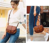 Designer Famous Brands Saddle Bag Women's Crossbody Shoulder PU Handbag Fashionable Handbags and Purses