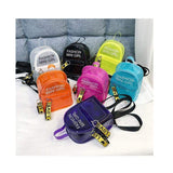 Jelly Children's School Backpack Shoulder Pvc Bag Female Clear Messenger Bag Transparent Custom Mini Kids Backpack