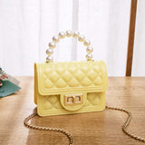 Fashion Candy Color Kid PVC Handbag Single Shoulder Bag Crossbody Cute Mini Clear Jelly Purse