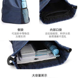 Fashion Sports Casual Backpack Pocket Drawstring Closure Oxford Cloth Waterproof Large Capacity Travel Bag for Student Football