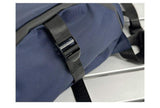 Large Capacity Waterproof Nylon Adjustable Black Men's Crossbody Shoulder Sling Fanny Pack Chest Bag for Outdoor Camping