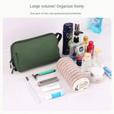 Spot New Waterproof Oxford Travel Wash Bag with Zipper Portable Large Capacity Dry & Wet Separate Cosmetic Storage Makeup Bag