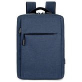 Men's Business Book Bag Large Capacity Multi-Functional Waterproof Light USB Zipper Large Capacity Letter