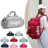 Color Unisex Gym Bag Large Multifunctional Waterproof Oxford Sports Backpack Travel Luggage Fitness Duffel Bag