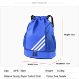 Print Drawstring Backpack Oxford Bags Polyester Waterproof Fitness Basketball Sports Storage Use