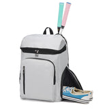 Badminton Tennis Sports Backpack Double Shoulder Straps Oxford Material Zipper Large Capacity Multifunctional Bag