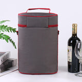 Cross-Border Portable 15L Oxford Wine Insulation Bag New Red Wine Refrigerated Cold Preservation Shoulder Gift Thickened Ice Bag