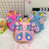 Summer New Fresh Cartoon Butterfly Design Colorful Oxford Material Anti-Lost Children's Backpack Bag