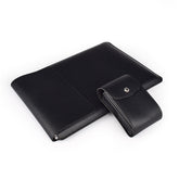 Business Computer Bag Laptops Mouse Case Set Pu Waterproof Laptop Bag Leather Sleeve Stand