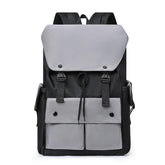 Fashion Men's Oxford Backpack Polyester Waterproof Breathable Large Capacity for Outdoor Travel College Students Bag