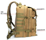 Camouflage Tactical Hydration Backpack for Camping Traveling Motorcycle Use Made Durable Polyester