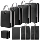 High Quality Compression Expandable Packing Cubes Sturdy Travel Luggage Organizer with Double Zipper Space Saving Sport Style