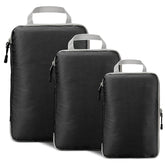 3 Set Compression Packing Cubes with Handle Travel Essential for Suitcases Portable Storage Bag Luggage Organizer Bags