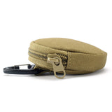 MINI Outdoor Multifunction Key Hanging Wallet Round Zipper Pocket Carry Camping Small Bag Triangle Hook Change Wallet Pouch