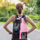 Capacity Big Mesh Mummy Backpack for Swim Gym and Workout Gear Drawstring Bags Custom Unisex Sport Wet Beach Gym Bag