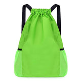 Fashion Sports Casual Backpack Pocket Drawstring Closure Oxford Cloth Waterproof Large Capacity Travel Bag for Student Football