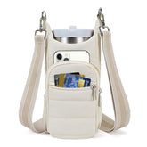 Custom Gym Sports Water Bottle Bags Crossbody Tote 40oz Ice Bar Mug Sleeve Water Bottle Bags Insulated Mug Sleeves