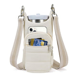 Custom Gym Sports Water Bottle Bags Crossbody Tote 40oz Ice Bar Mug Sleeve Water Bottle Bags Insulated Mug Sleeves