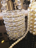 Small Group Foreign Style Dinner Package Summer Small Fresh fairy String Pearl Big Pearl Bucket Bag Girl