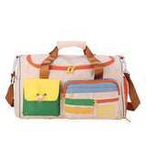 New Fashion Fitness Shoulder Bag with Zipper Closure Wear-Resistant Large Capacity Oxford Cloth Travel Bag for Outdoor Sports