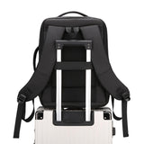 Men's Backpack High Quality Waterproof Oxford USB Fashionable Style Polyester Zipper for School Travel
