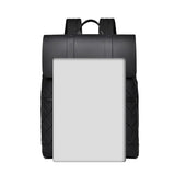 Lightweight Men's Business Casual Travel Backpack Large Capacity Waterproof Pu Cloth Work Commuting Computer Backpack Zipper