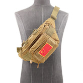 Unisex Outdoor Sports Waist Bag Oxford Water-Proof Camouflage Box Tactical Chest Shoulder Bag Cycling Camping Money Zipper