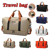 Men Travel Duffel Bag with Shoe Compartment Large Capacity Sport Gym Travel Waterproof Tote Overnight Bag for Women