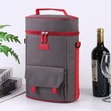 Cross-Border Portable 15L Oxford Wine Insulation Bag New Red Wine Refrigerated Cold Preservation Shoulder Gift Thickened Ice Bag