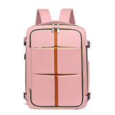 New Denim Super Large Capacity Double Shoulder Luggage Bag MultiFunction Travel USB Interface Simple Solid Color Laptop Backpack