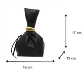 New Retro Pleated Simple Niche Design Stylish Personality Small Bag for Women Aesthetic Bucket Bag