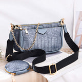Pure Color Fashion Bags for Ladies Girls Stone Grain Bags Women Handbags Ladies Mother Leather Pursery