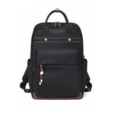 Solid Color Unisex Waterproof Oxford Polyester Laptop Backpack with Top Handle Travel Casual Business Computer Bag