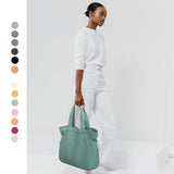 Waterproof Casual Nylon New Lightweight Sport Bag Fashion Reusable Large Capacity Drawstring Handbag Shoulder Outdoor Tote Bag